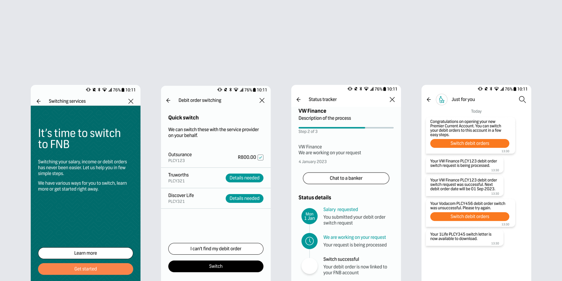 FNB Switching Services hero image